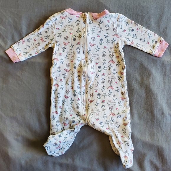 3 Easter/Spring Footie Sleepers Baby 0-3 months - Picture 4 of 5